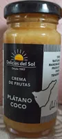 Crema de frutas plátano coco