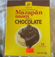 Box mazapan covered chocolate of pieces authentic