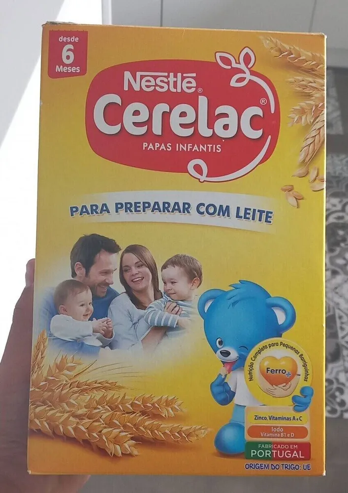 Cerelac Papas Infantis Para Preparar com Leite
