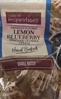 Lemon blueberry drizzled granola cereal
