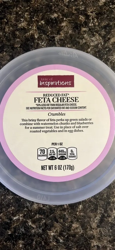 Reduced Fat Feta Cheese