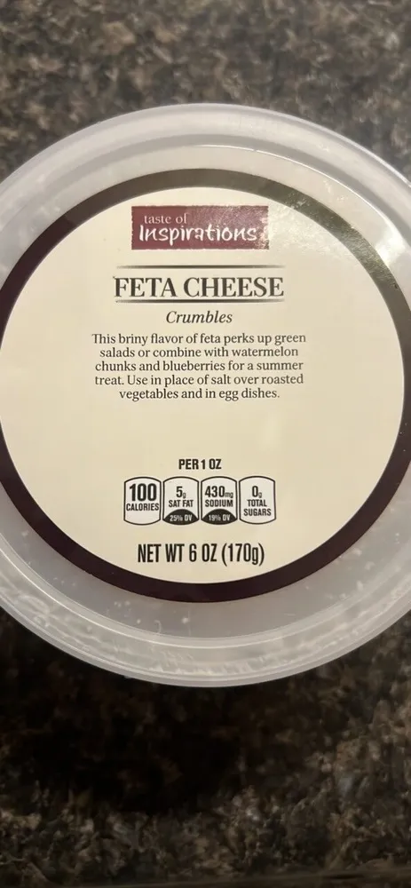 FETA CHEESE Crumbles