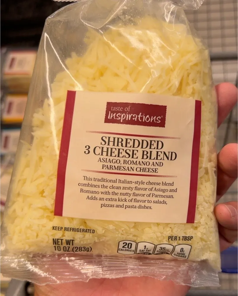 Shredded 3 cheese blend