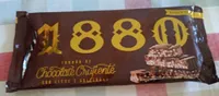 Turrón de chocolate crujiente con leche y avellanas