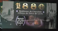 Bombones de chocolate rellenos de dulce de leche