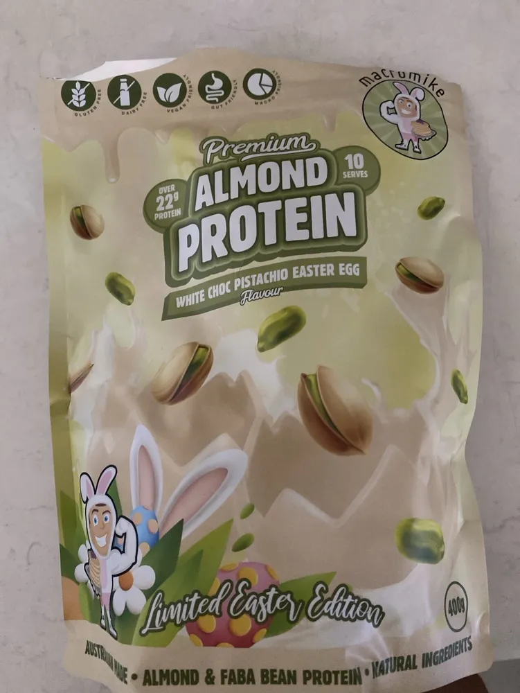White Choc Pistachio Easter Egg Protein