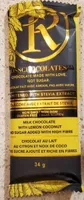 Chocolat au lait au citron et noix de coco