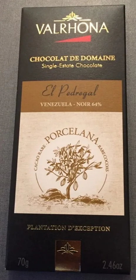 Valrhona El Pedregal Porcelana Dark Chocolate Bar