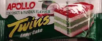 Twins Layer Cake Coconut & Pandan Flavor
