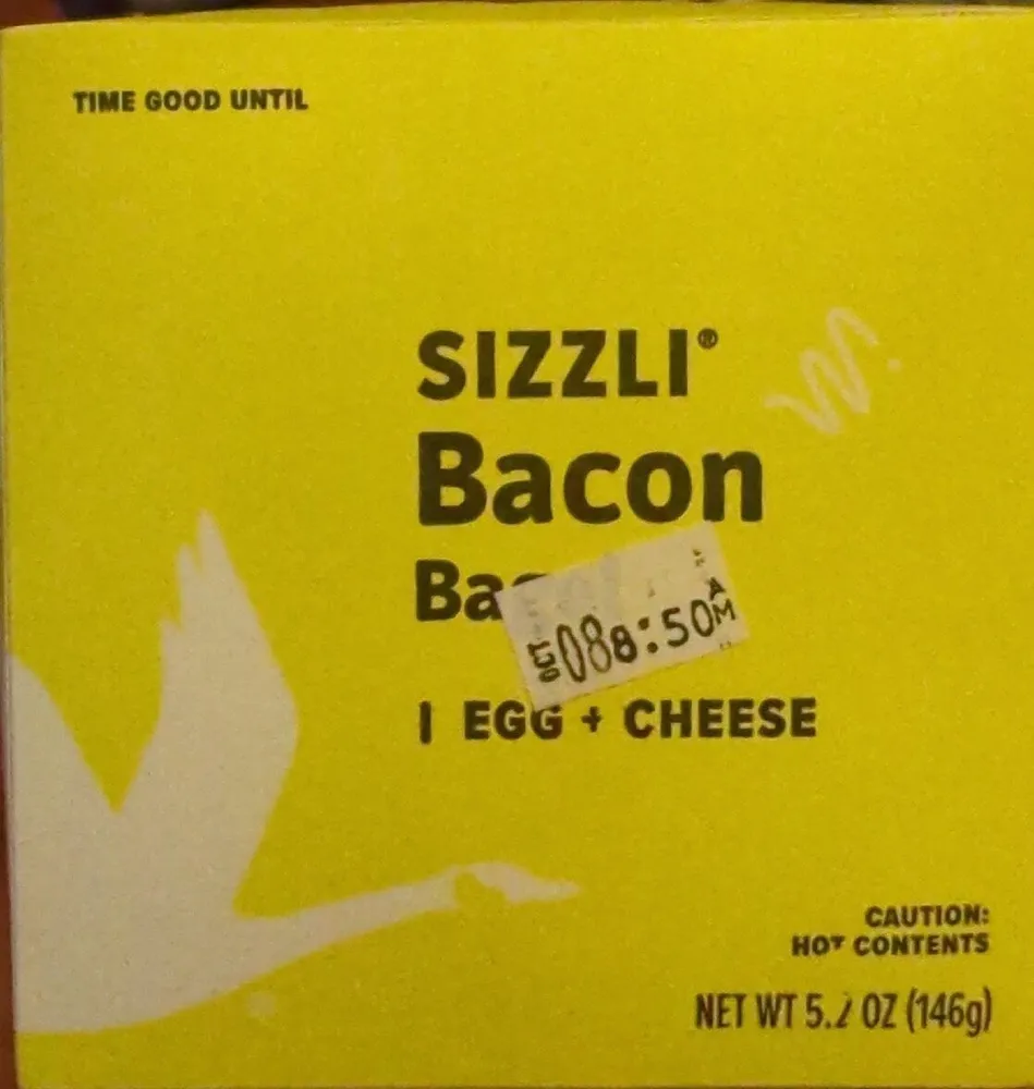 SIZZLI Bacon Bagel 1 EGG + CHEESE