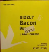 SIZZLI Bacon Bagel 1 EGG + CHEESE