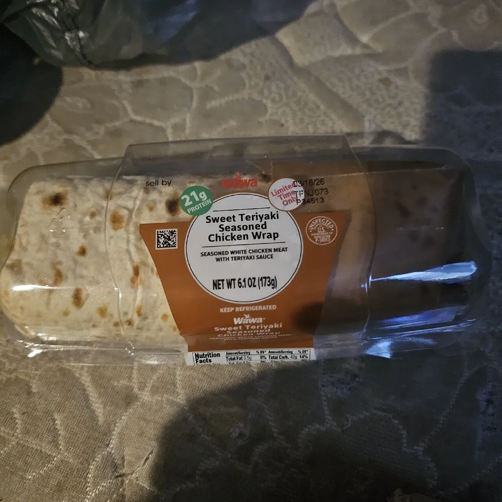 Sweet Teriyaki Seasoned Chicken Wrap