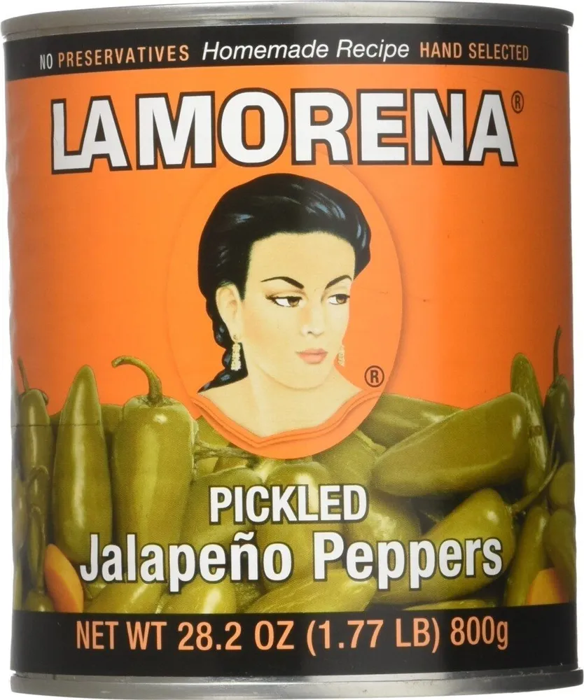 Whole pickled jalapeño peppers