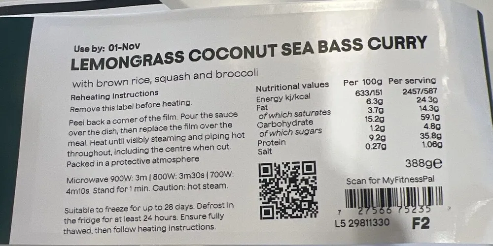 Lemongrass Coconut Seabass