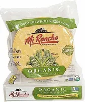 Organic yellow corn tortilla