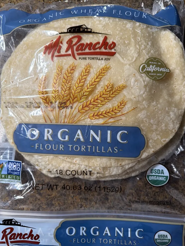 Organic Flour Tortillas