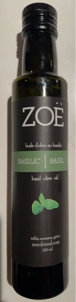 Huile d’olive au basilic