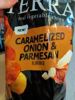 CARAMELIZED ONION & PARMESAN flavored real vegetable chips