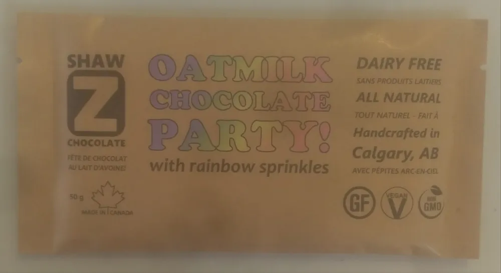 Oatmilk Chocolate Party! with Rainbow Sprinkles
