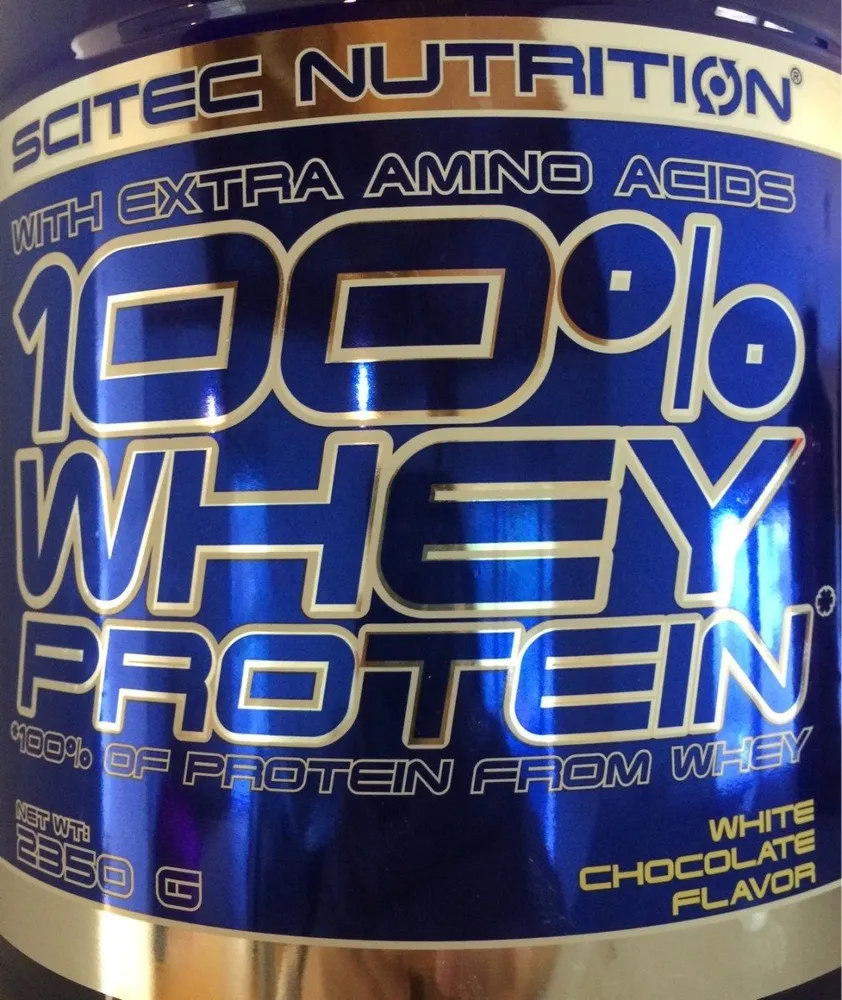 100% Whey Protein (2,35KG) Scitec-chocolat Blanc