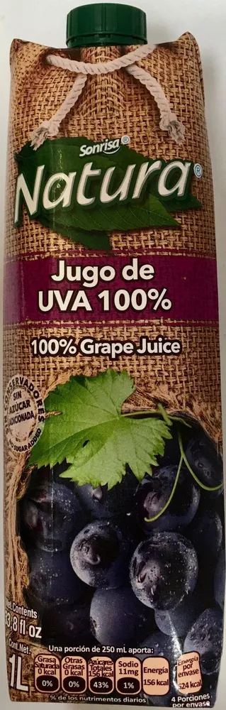 Natura Jugo de UVA 100 %