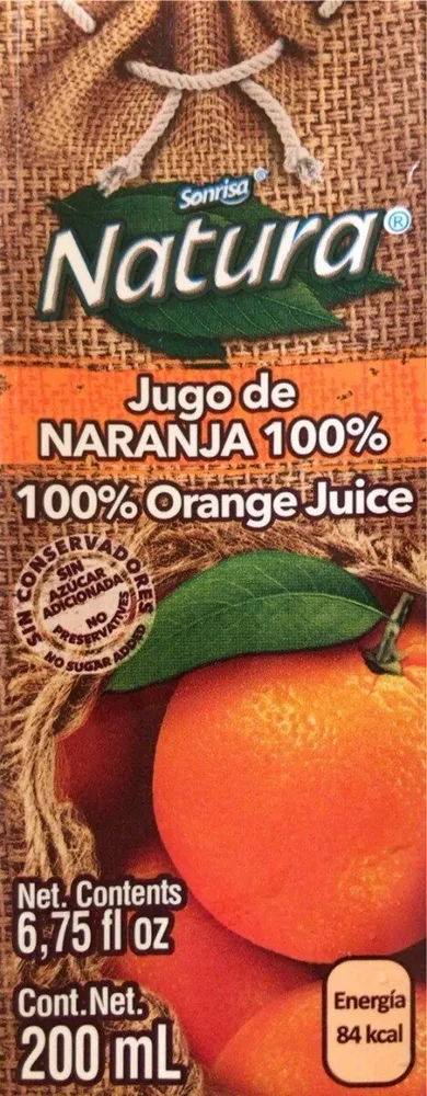 Jugo de NARANJA 100%