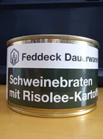 Schweinebraten m. Risolee-Kartoffeln