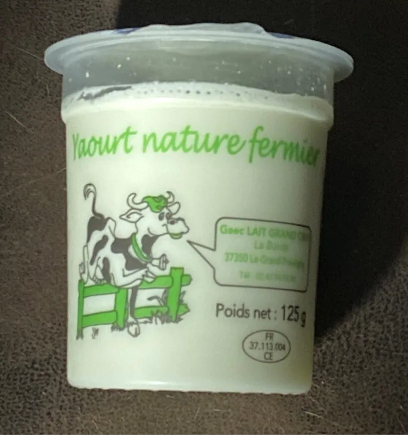 Yaourt nature fermier