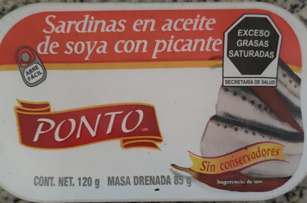 SARDINAS EN ACEITE DE SOYA CON PICANTE