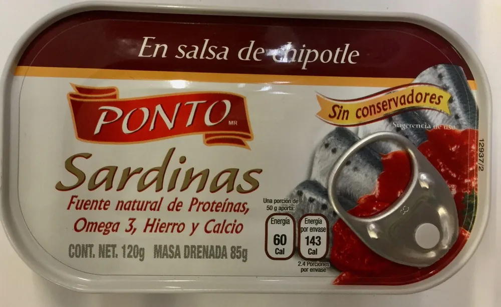 SARDINAS EN SALSA DE CHIPOTLE