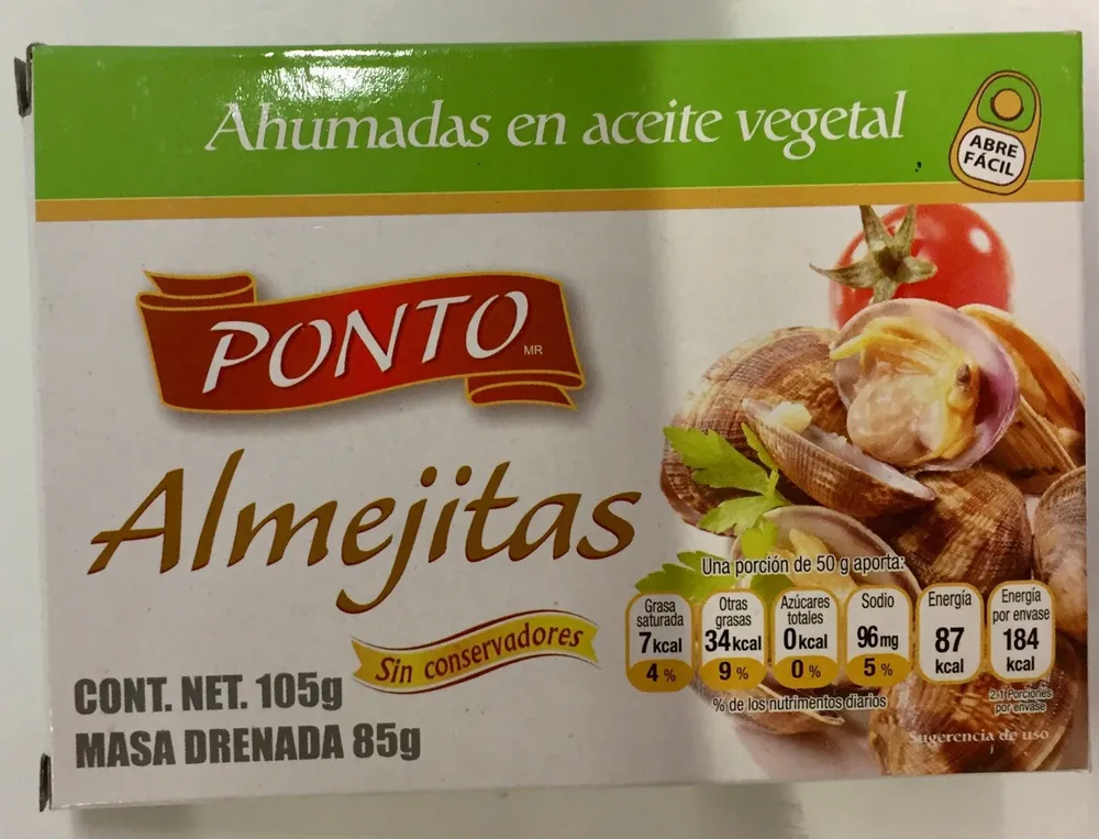 Almejitas Ahumadas en aceite vegetal