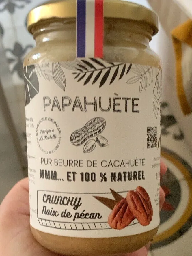 Beurre de cacahuete crunchy noix de pecan