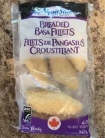 Breaded basa fillets