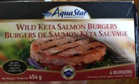 Burgers de saumon kéta sauvage
