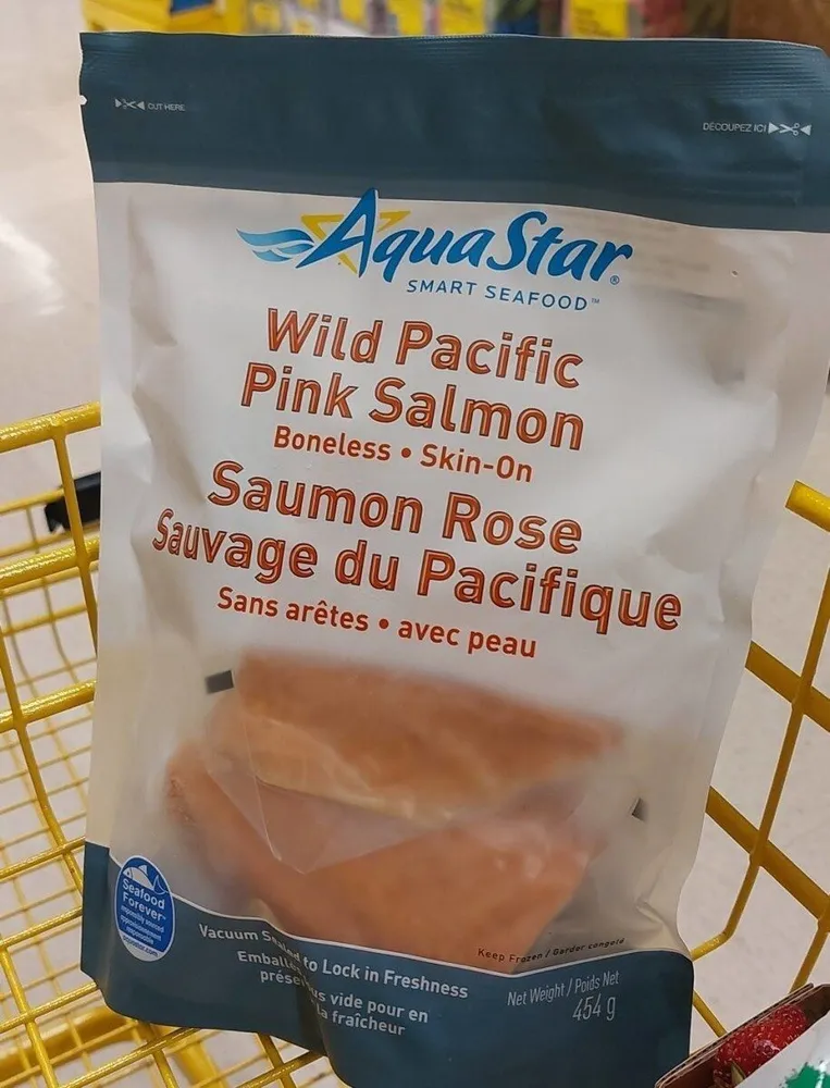 Saumon rose sauvage du pacifique