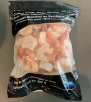 Crevettes blanches du Pacifique cuites
