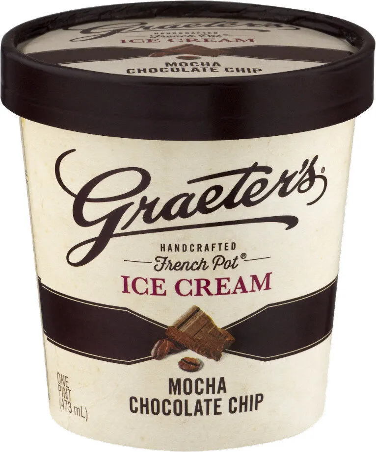 Mocha chocolate chip ice cream