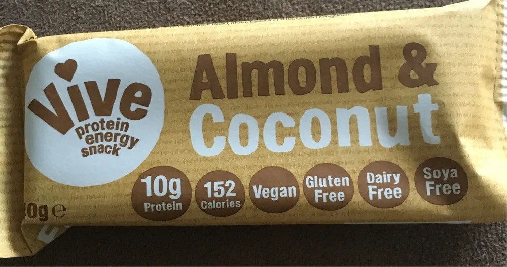 Vive amandes et noix de coco protein energy snack