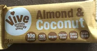 Vive amandes et noix de coco protein energy snack