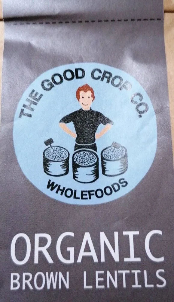 Organic brown lentils