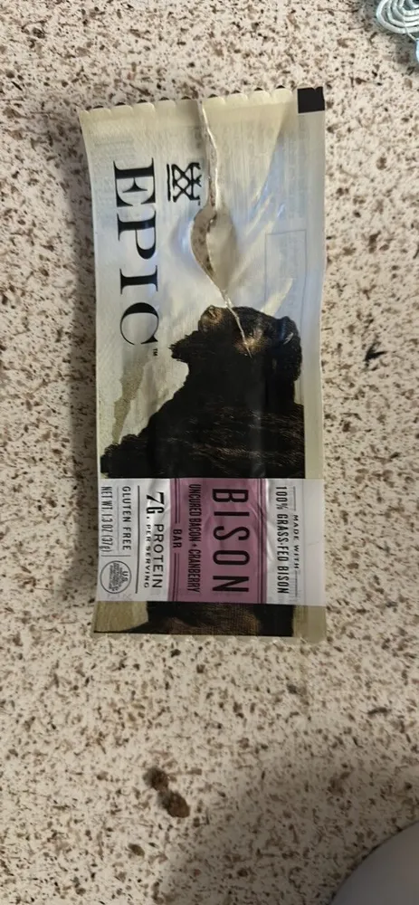 Bison Uncured Bacon + Cranberry Bar