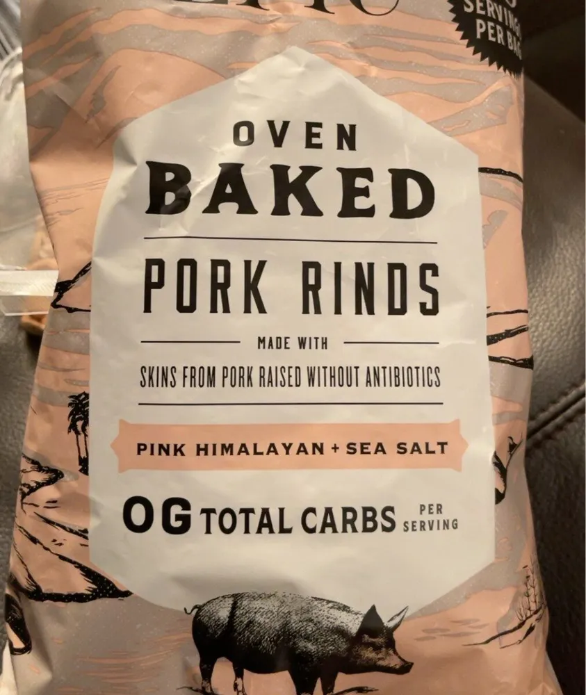 Baked Pork Rinds Pink Himalayan Sea Salt