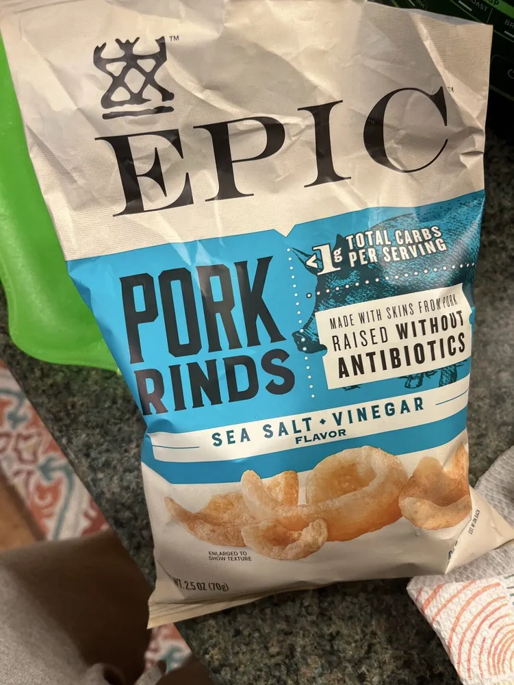 Pork Rinds Sea Salt + Vinegar Flavor