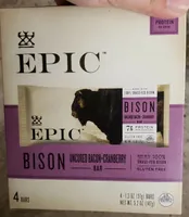 Bison Uncured Bacon + Cranberry Bar