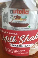 Vanilla flavour milk shake