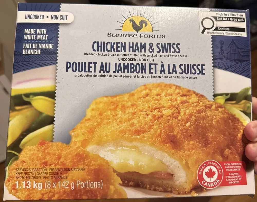 Poulet au jambon et à la suisse