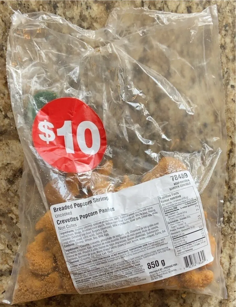 Breaded Popcorn Shrimp