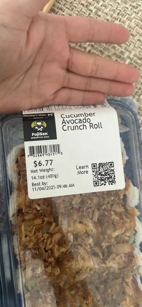 Cucumber Avocado Crunch Roll