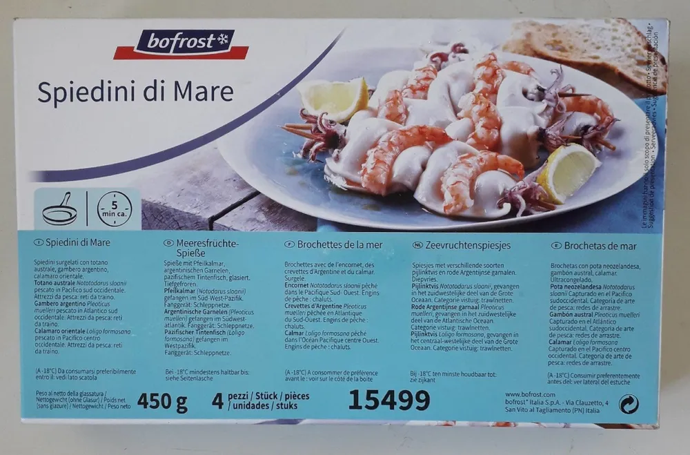 Brochettes de la mer