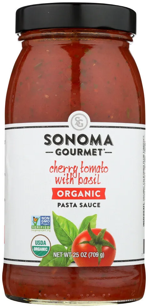 Organic Pasta Sauce Cherry Tomato With Basil